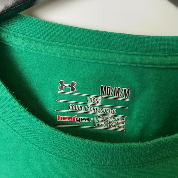 Under Armour Loose Fit T Shirt Classic Heatgear Fit Sports Graphic Tee Medium M - Picture 4 of 9